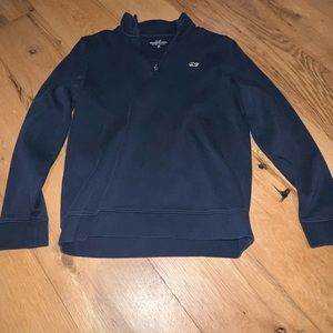 Vineyard vines boys 3/4 zip blue pullover M